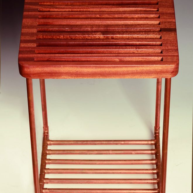 Sapele-Slat-Table