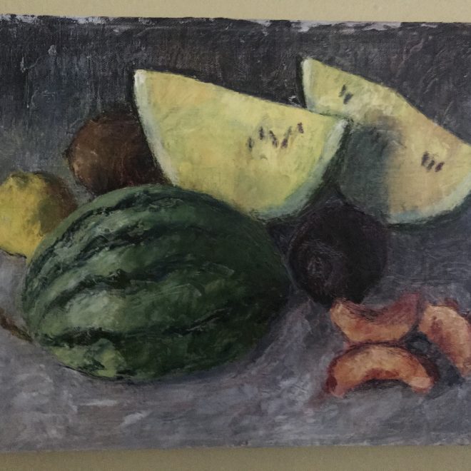 Still-life-watermelon-peach