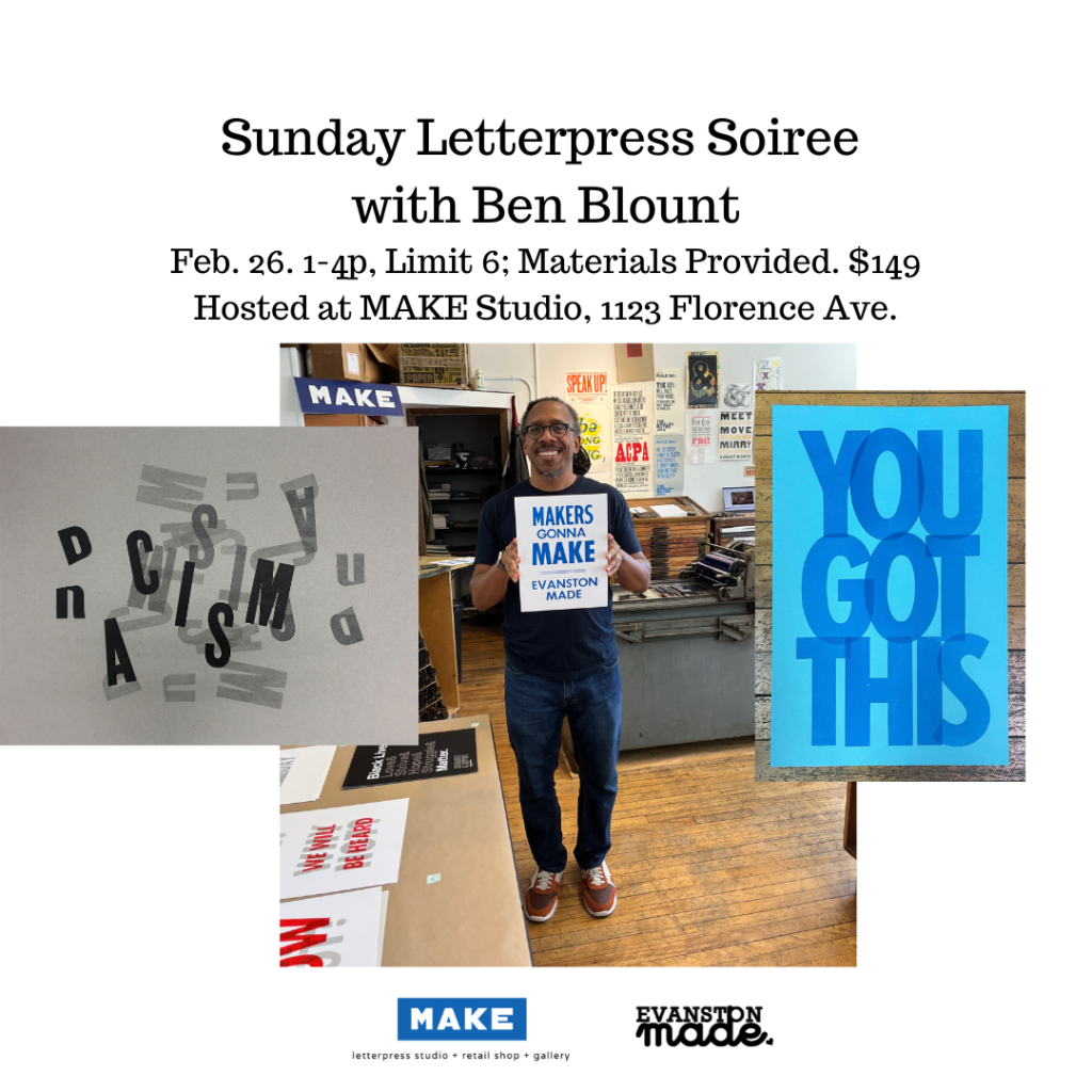 Sunday Letterpress Soiree with Ben Blount