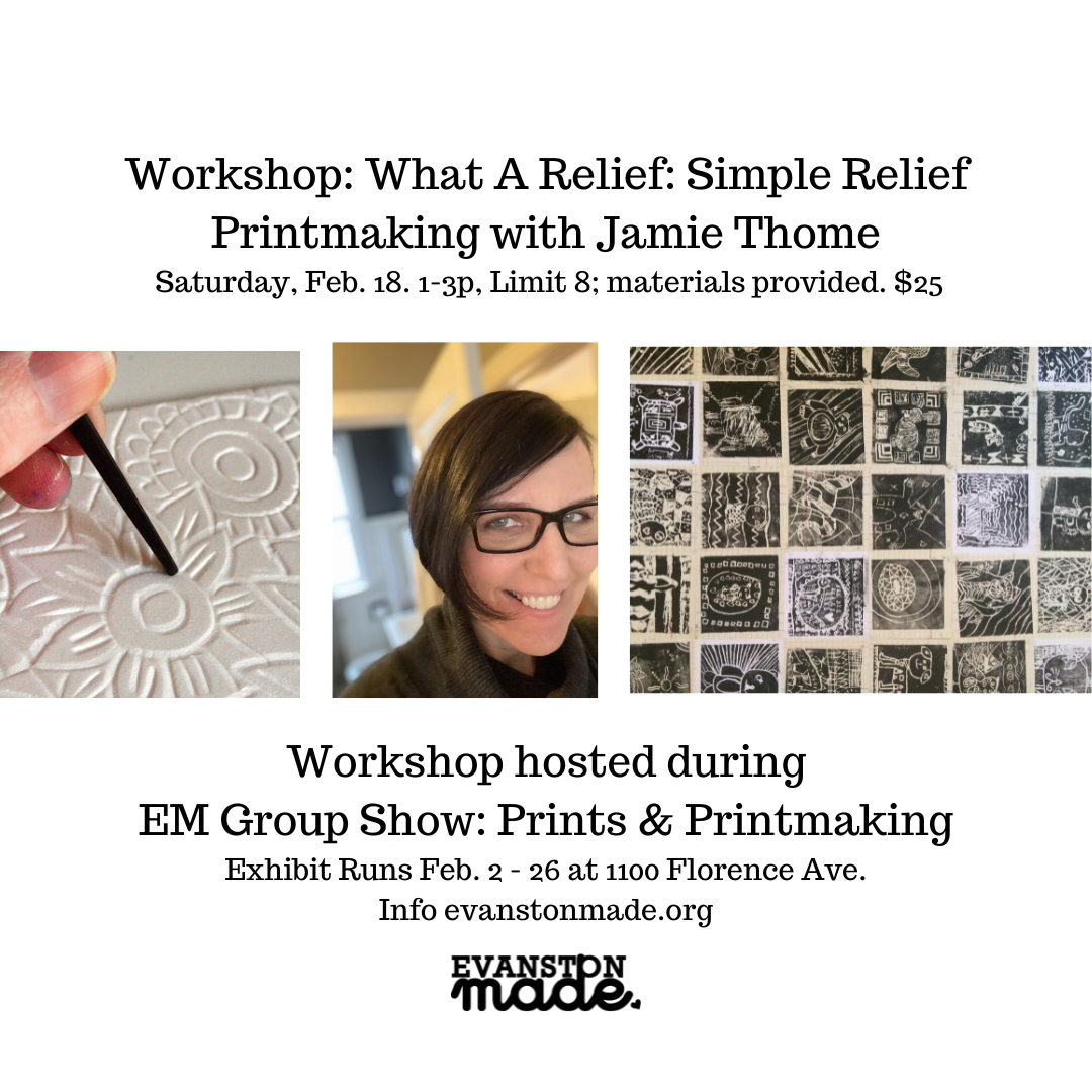 What A Relief: Simple Relief Printmaking Workshop with Jamie Thome
