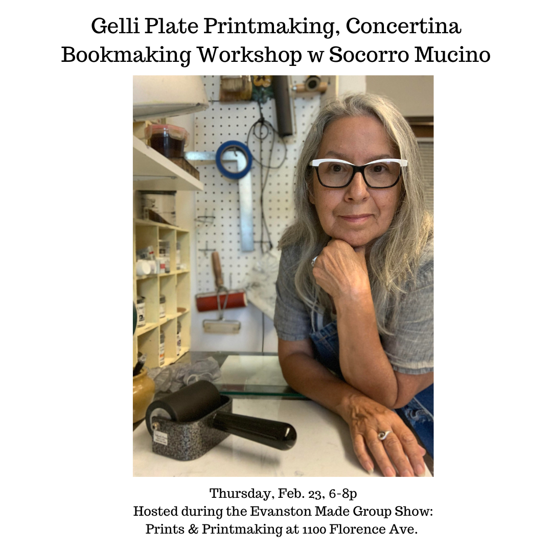 Gelli Plate Printmaking, Concertina Bookmaking with Socorro Mucino
