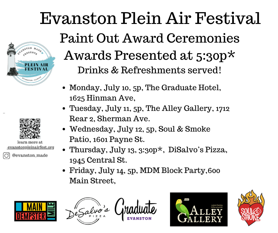 Evanston Plein Air Paint Outs