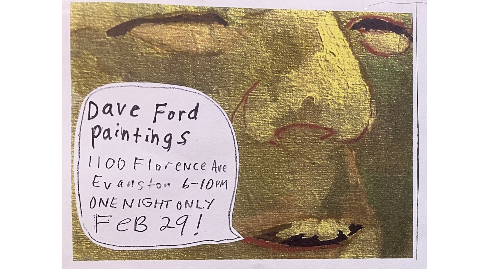 Dave Ford Pop Up 1100 Florence Gallery