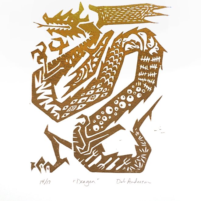 DebAnderson- BlockPrint- Dragon