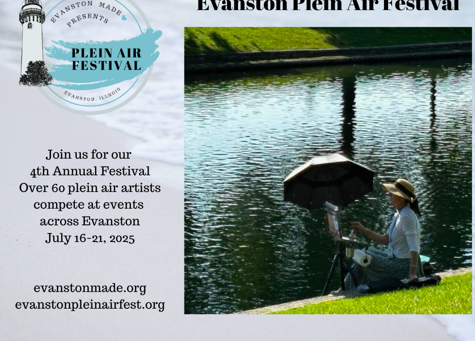 4th Annual Evanston Plein Air Festival: July 16-20, 2025