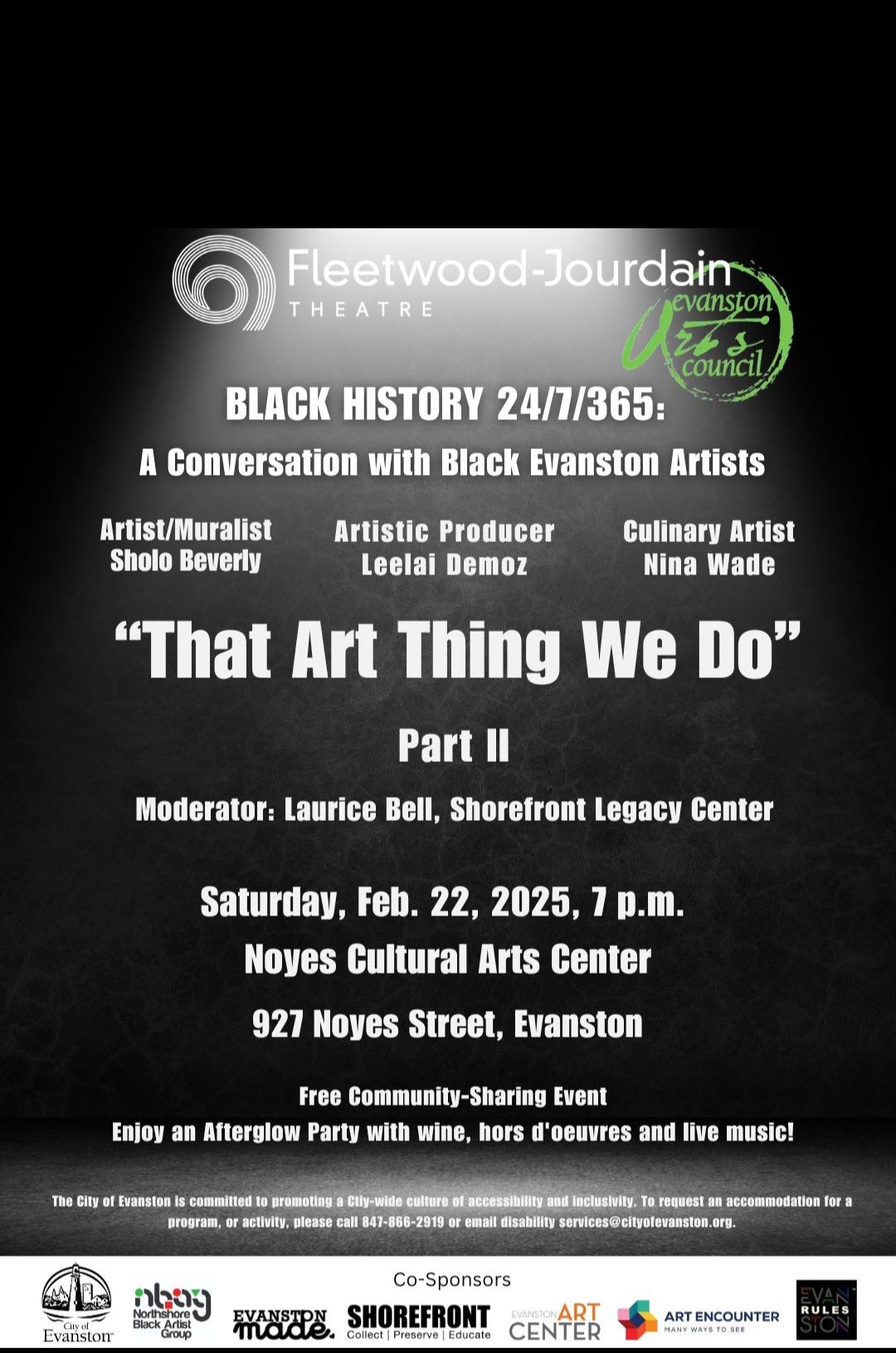 “THAT ART THING WE DO” A CONVERSATION WITH BLACK EVANSTON ARTISTS" Part 2