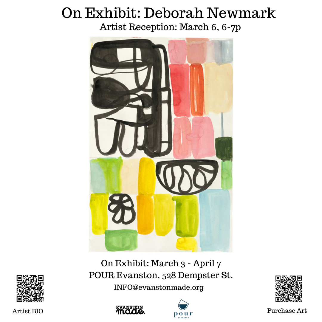 Artist Reception for Deborah Newmark at Evanston POUR