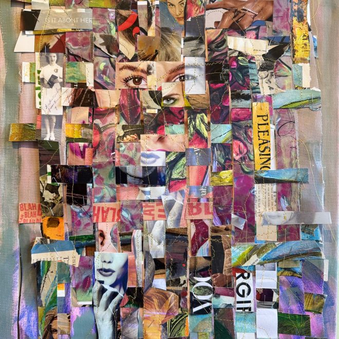 Val McCune- See YOU-mixed media-24x18x1-2024