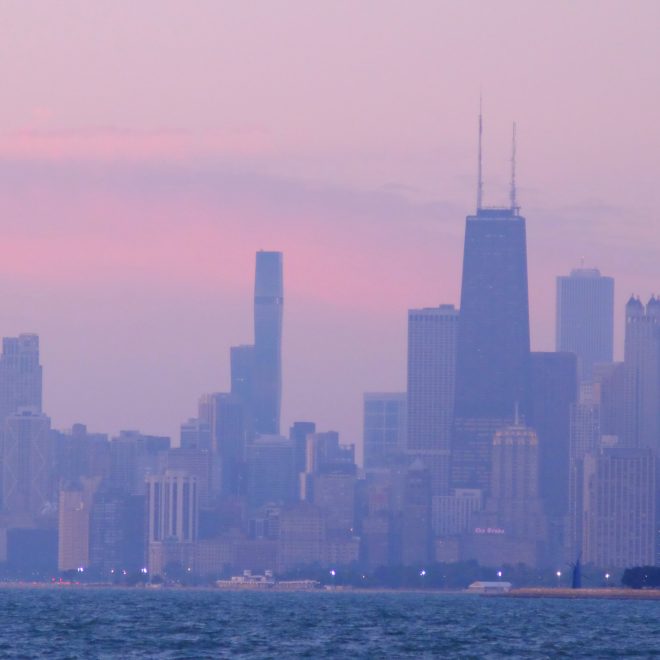 Thomas Russell- Dawn from Montrose Harbor